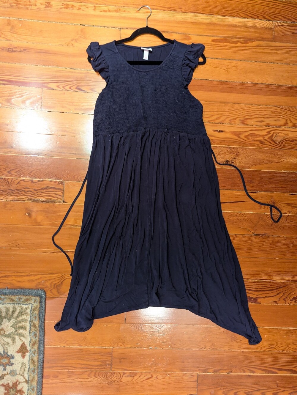 Isabel Navy Blue Maternity Dress - Picture 3 of 3